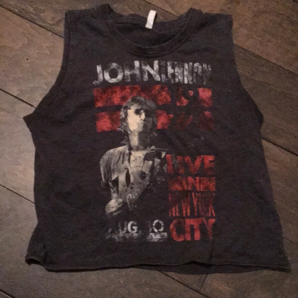 John Lennon crop top